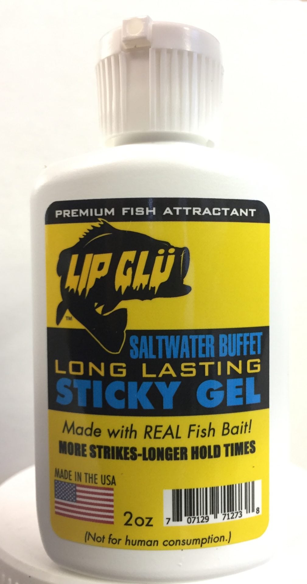 A bottle of sticky gel for fishing