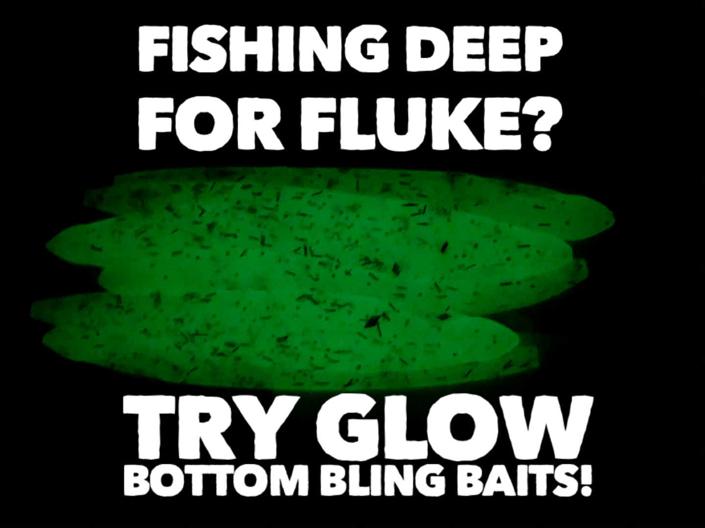 A green glow in the dark fishing lure.