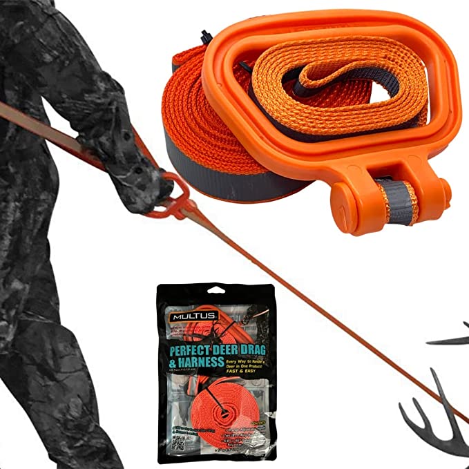 A black and orange rope with a hook on it